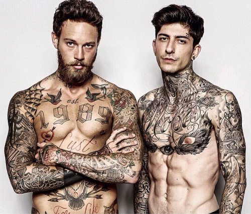 apothecary87:  MANliest of MEN @billyhuxley & @danielbamdad both badass as can be, sporting the beard and clean shaven look! We cater for all styles so visit the website and choose the right product for you:   www.apothecary87.co.uk  #TheManClub 