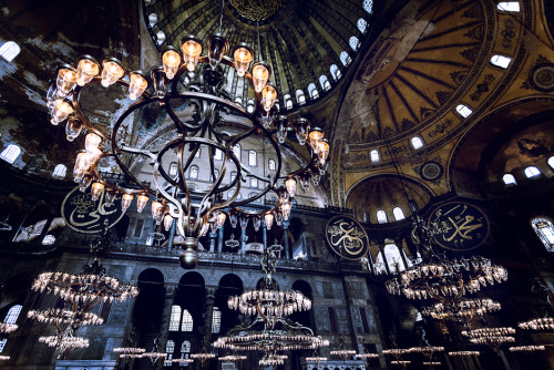 steampunkworldsfair:  The Interior of Hagia Sophia (Ayasofya) – Istanbul Photography by John Cavacas 