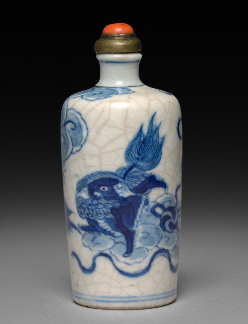 Snuff Bottle with Stopper, 1723-1735, Cleveland Museum of Art: Chinese ArtSize: Overall: 7.7 cm (3 1