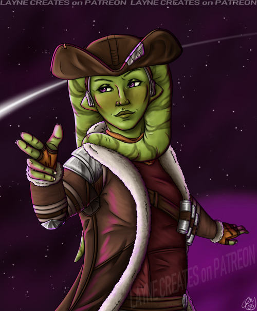 vagabond-art:my smuggler Yor’esha!  thanks to my patron @the-sith-in-the-sky-with-diamond