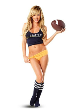 lesexyblog:  My love, Sara Jean Underwood.I mean seriously, what better way to start the football season?