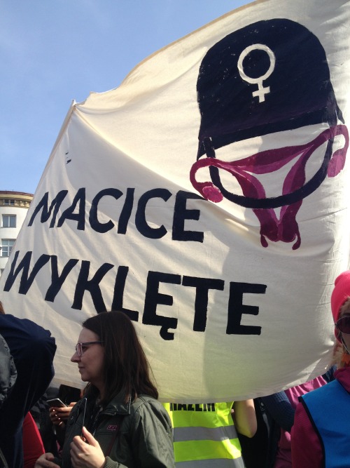 iblamenikilauda: Polish men and women gathered today in front of the parliament. We protested agains