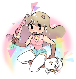 ramenana:  Another bee and puppycat illustration