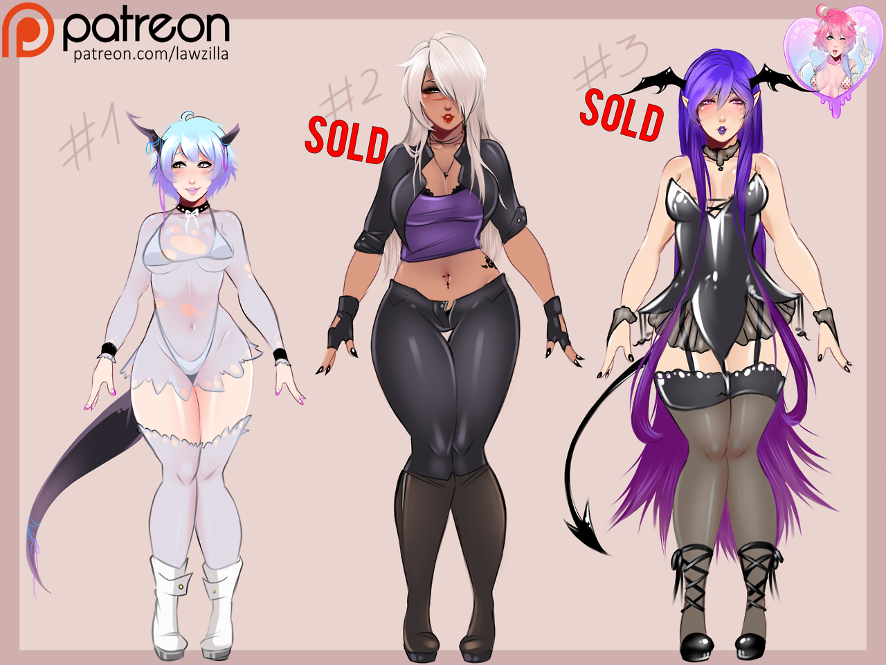 Update: #2 and #3 SOLD !My first batch of adoptables! &lt;3The starting bid price