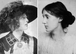 orplid:  Virginia Woolf and her lover, the English poet Vita Sackville-West “Look here Vita — throw over your man, and we’ll go to Hampton Court and dine on the river together and walk in the garden in the moonlight and come home late and have a