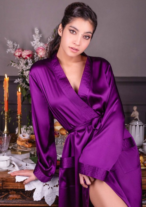 Silk robe