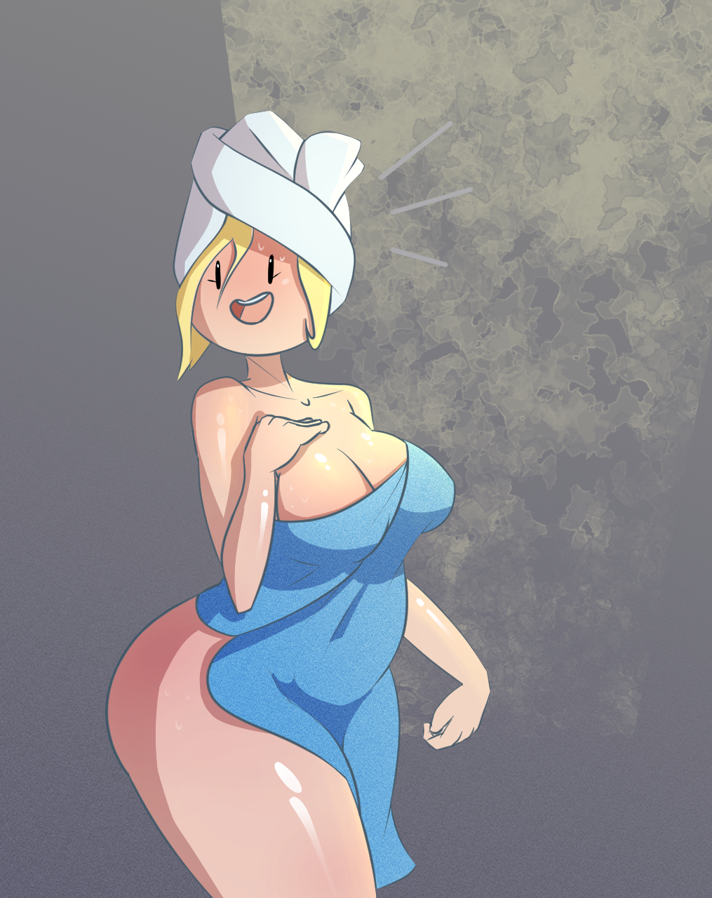 dabble-too:  Got a request for Fionna after getting out of the shower!   &lt;