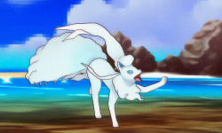 trilllizard666:  lethecreator:  pokemonphotoshoots: Please enjoy this beautiful photo of Alolan Ninetales I took on accident while trying to complete her photo shoot. Such elegance, such grace, such majesty  :V 