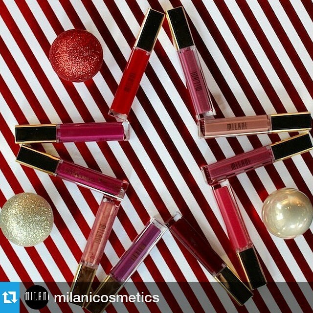 Remember to enter promo code HOLIDAY14 for 30% off your purchase 😉
#Repost @milanicosmetics
・・・
On the tenth day of Christmas, my true love gave to me ten Brilliant Shine Lip Glosses for forever lasting color all winter...