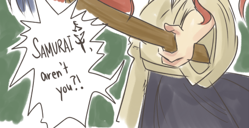 blamedorange: FT x Samurai AU : Jellal is an ex-samurai assassin who is now just a wanderer trying to atone for his sins. One day, he meets Erza, the scary dojo owner …As you can see this is inspired (and kinda loosely based) from RuroKen series !!