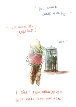 tcned:   Rose and the Ninth Doctor - sketches of my favorite bits from Season 1   