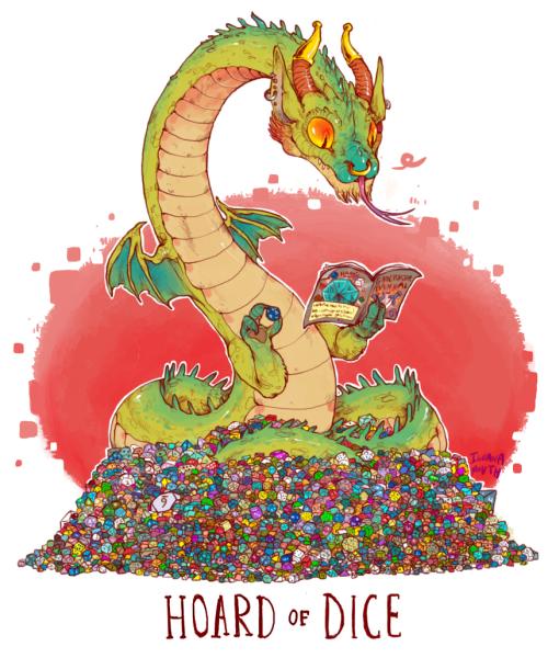 iguanamouth:  the fourth set of commissioned unusual dragon hoards ! looks like the breakfast a