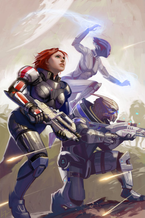 fygarrusvakarian: Mass Effect Fan Art by Lizzy John
