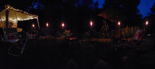 Camping tonight with friends