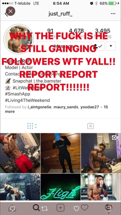 th3bamst3r: Help me get him removed. Go Report now! And REBLOG