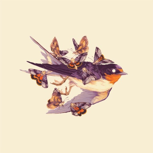 teaganwhite:  “Churee”, a 10"x10" gouache and watercolor painting from this past weekend’s Silent Aviary show. This one is sold, but keep your eyes on The VACVVM for when the few remaining originals and prints from the show go online~