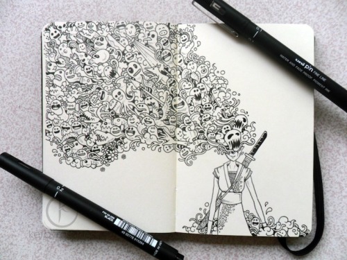 for-the-love-of-creativity - Spectacular Moleskine Doodles...