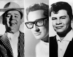 elvisfanandbeatlesfan14:  On this day 54 years ago, The Big Bopper, Buddy Holly and Ritchie Valens along with their pilot were killed in a plane crash.