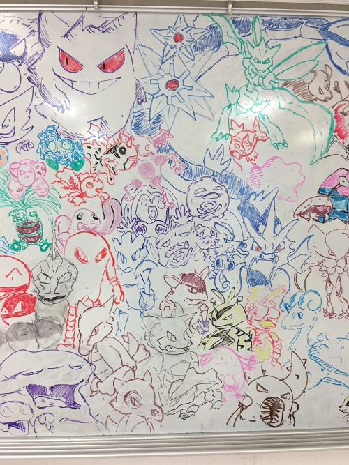 dindandiny:  HERE IT IS ALL 151!!! i drew most of them and had some help from some other peeps!  HAPPY 20TH ANNIVERSARY POKEMON!! this series means a lot me! 