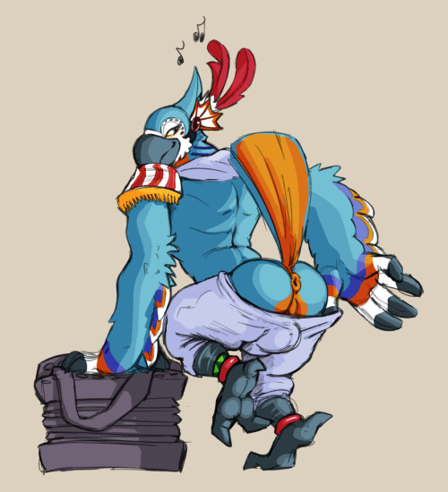 daftpatriot:Did this doodle of Kass after seeing the new Zelda gameplay.