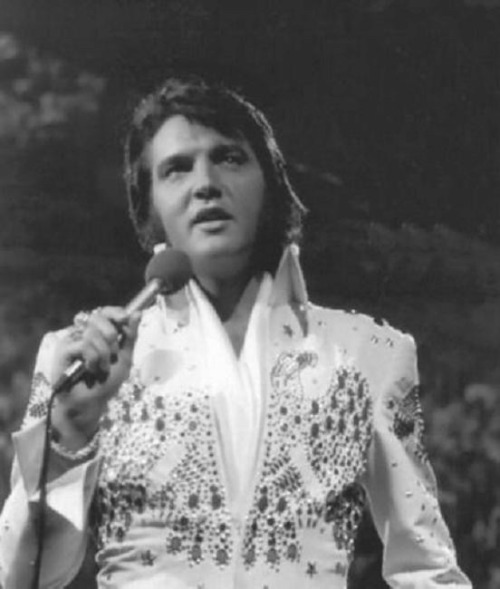 Elvis During The Aloha From Hawaii Concert, January 14, 1973.