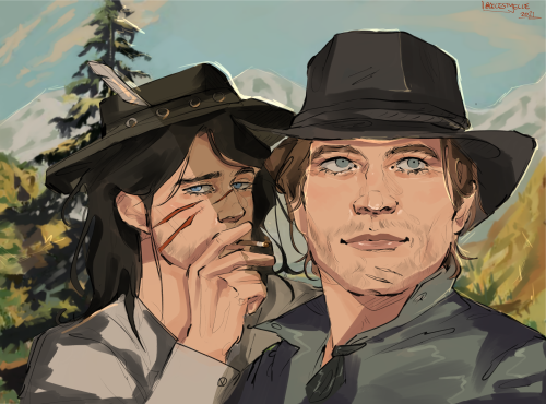 two outlaws, up to no good