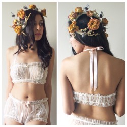 exclusivelyselectedlingerie:  thelingerieaddict:  sugarlacelingerie:  Now available on my etsy! Support handmade!   https://www.etsy.com/listing/237835091/dainty-dreamer-set  This is beautiful.  &lt;3