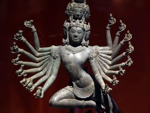 Hevajra, khmer bronze