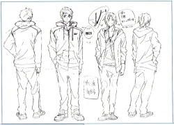 sunyshore:  Character designs from the Free!