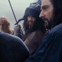 orocarni-scholar:  bofur-of-ered-luin:  sup bofur  ~*smoulder*~  Bofurs smoulder&hellip;hes giving that look to thorin. Yes.