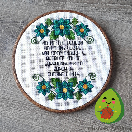 crossstitchworld:  First Finish of 2023 by  avocadostitchery