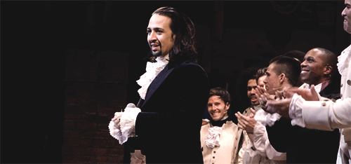 legshowell:Hamilton, opening night on Broadway