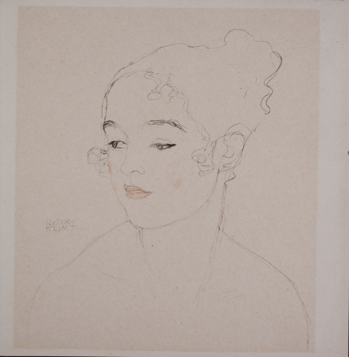 ny-bb:Gustav KlimtPortrait Sketch1918