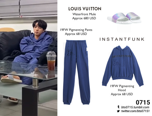 BTS FASHION/STYLE FINDER — 190426  Jin : LOUIS VUITTON - Anton tote // (x)