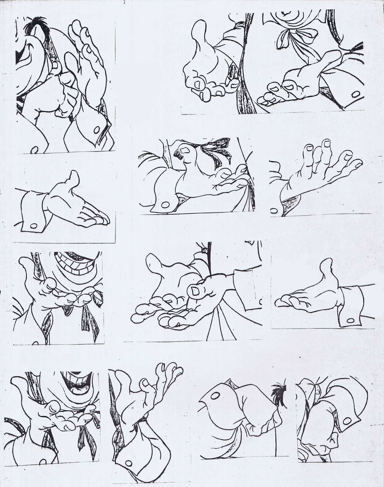 anniemae04:  squork:  anatoref:  Cartoon Hands Reference Top Image Row 2, by   Milt