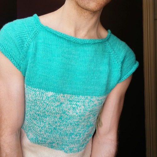 Knit tank top, soon to be sweater.