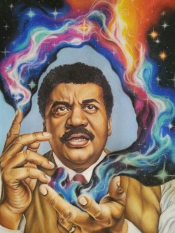  Neil deGrasse Tyson. We are all made of stars 18x24 Chalk Pastel by Amy Candelario. 
