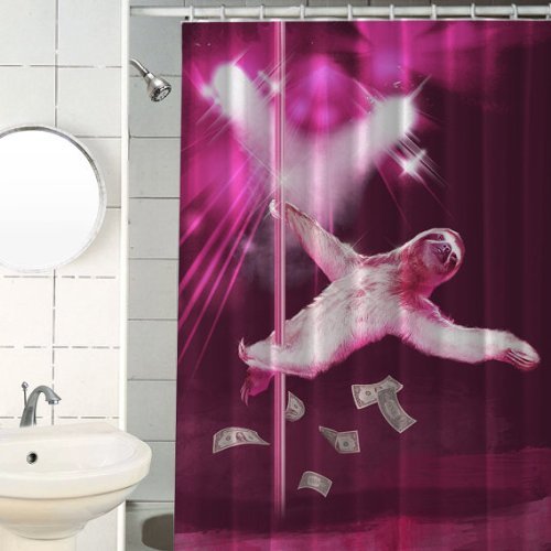 Who doesn&rsquo;t need a sloth stripper shower curtain!?! 