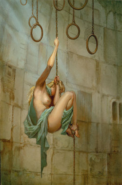 Theartofmichaelwhelan:  Suspension (2008) By Michael Whelan  A Small Oil Study Done