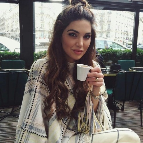 Afternoon coffee with Negin Mirsalehi.