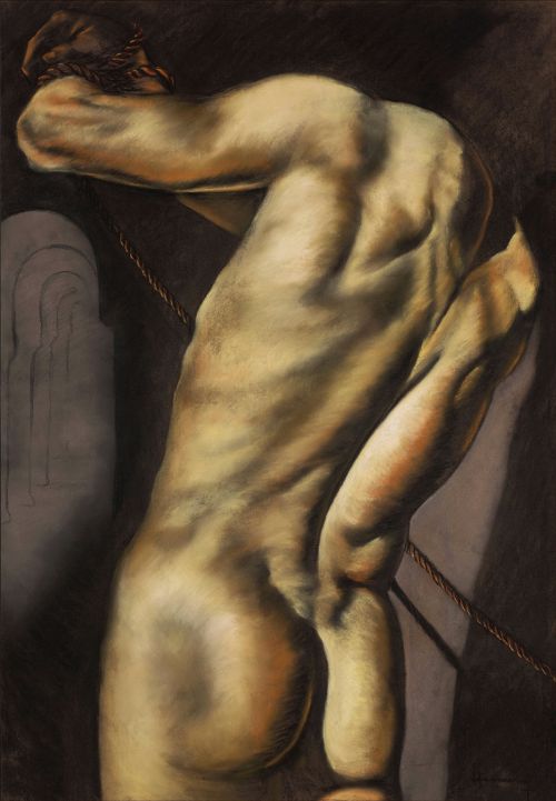beyond-the-pale: Patrick Hennessy (Irish, 1915-1980) Bound Figure, 1938