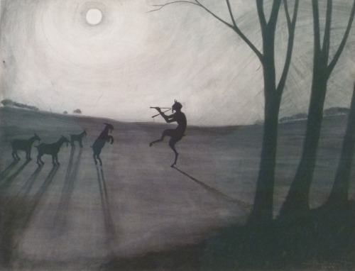 alrauna:Léon Spilliaert“Faun by moonshine” 1910