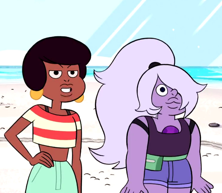 exorcistblues:  steven universe: [ amethyst ] beach episode appreciation post, because