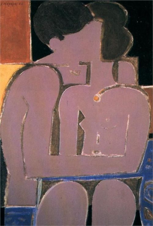 hazymoongallery:Nude - Yiannis Moralis - WikiPaintings.org