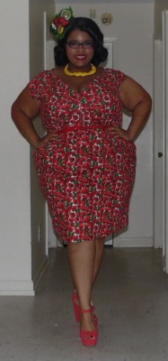 Sweetteakisses:  The Strawberry Dress And Strawberry Lemonade Fascinator.  My Last