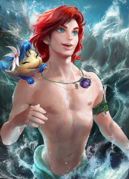 Gender swapped Disney Characters by: http://sakimichan.deviantart.com