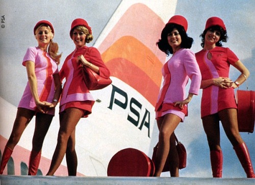 1960s PSA flight attendants