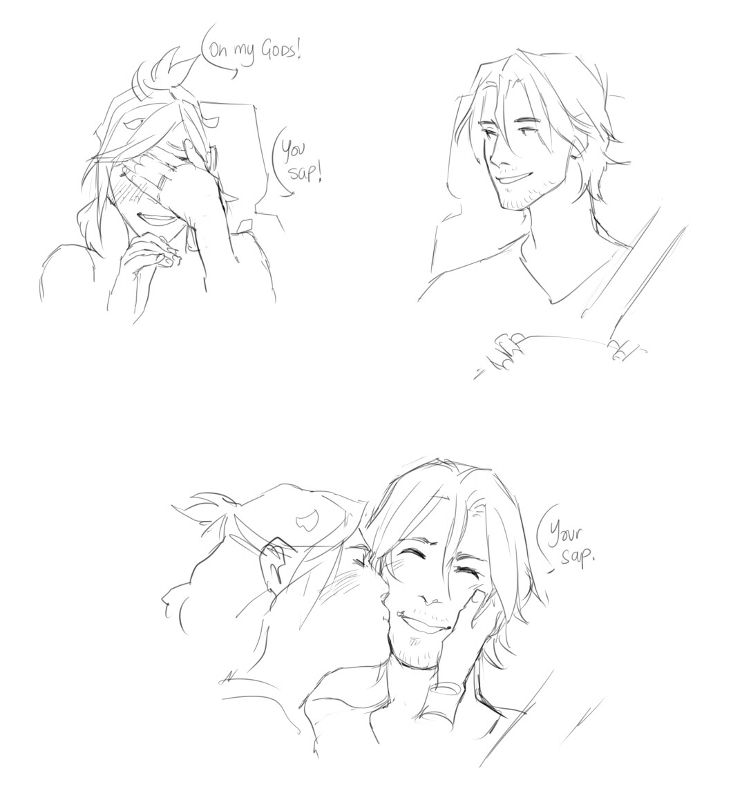 kaciart:  Follow from last nights (This made me smile so much as i drew it - I hope
