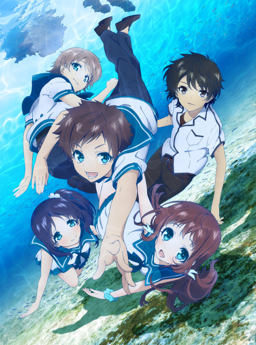 rfau:  『凪のあすから』第1話感想　Nagi no Asukara Episode 1 Review第1話「海と大地のまんなかに」 海村に住む先島光は、それまで通っていた波路中学が廃校になったため、幼馴染の向井戸まなか、比良平ちさき、伊佐木要らと一緒に、地上にある美濱中学校に通うことに。光の提案…View