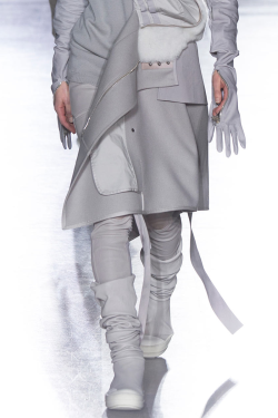 All&Amp;Mdash;White:  Rick Owens At Paris Fashion Week Fall 2014 All White, The